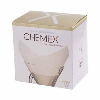 Chemex filtry papierowe kwadratowe - białe - 6, 8, 10 filiżanek