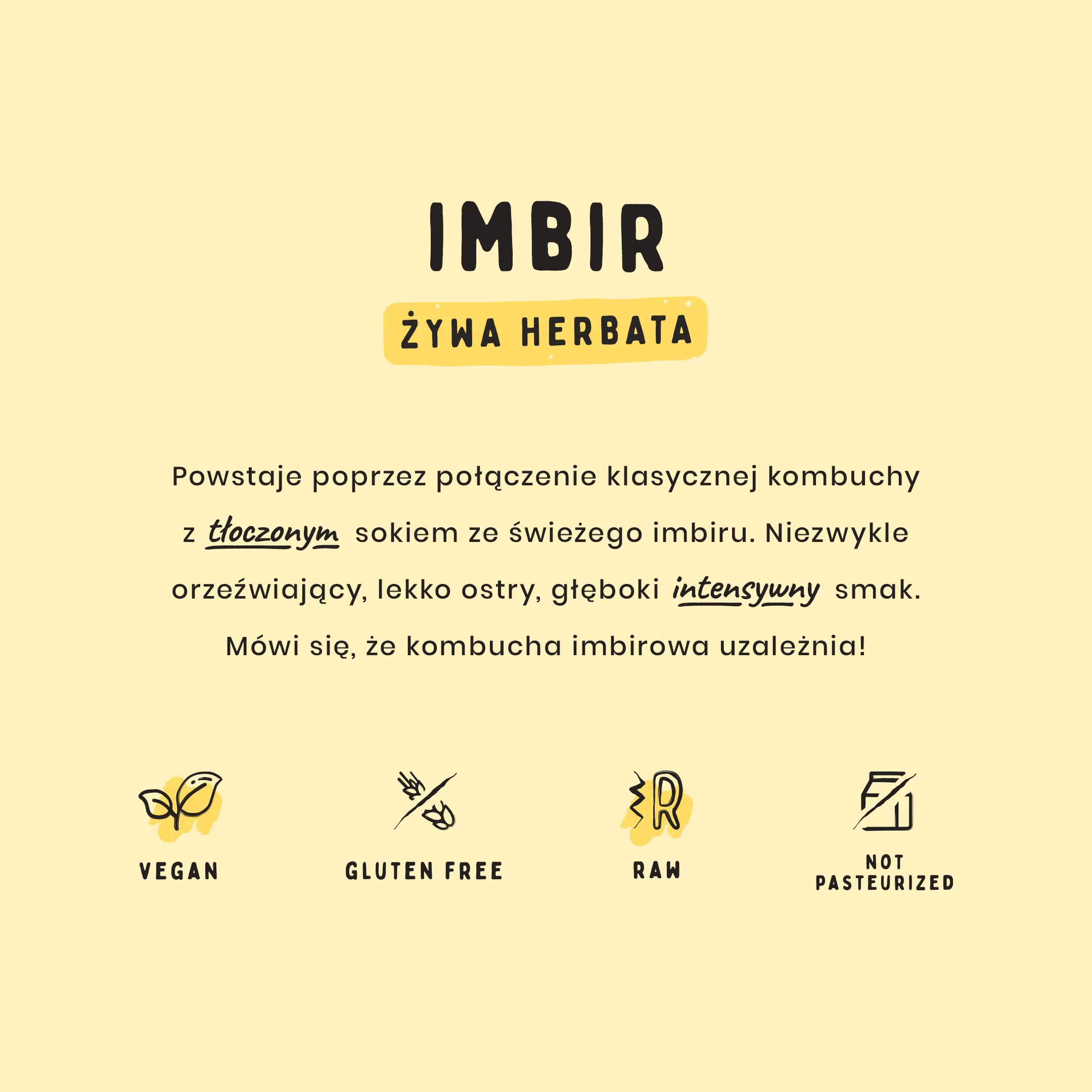 Kombucha imbir