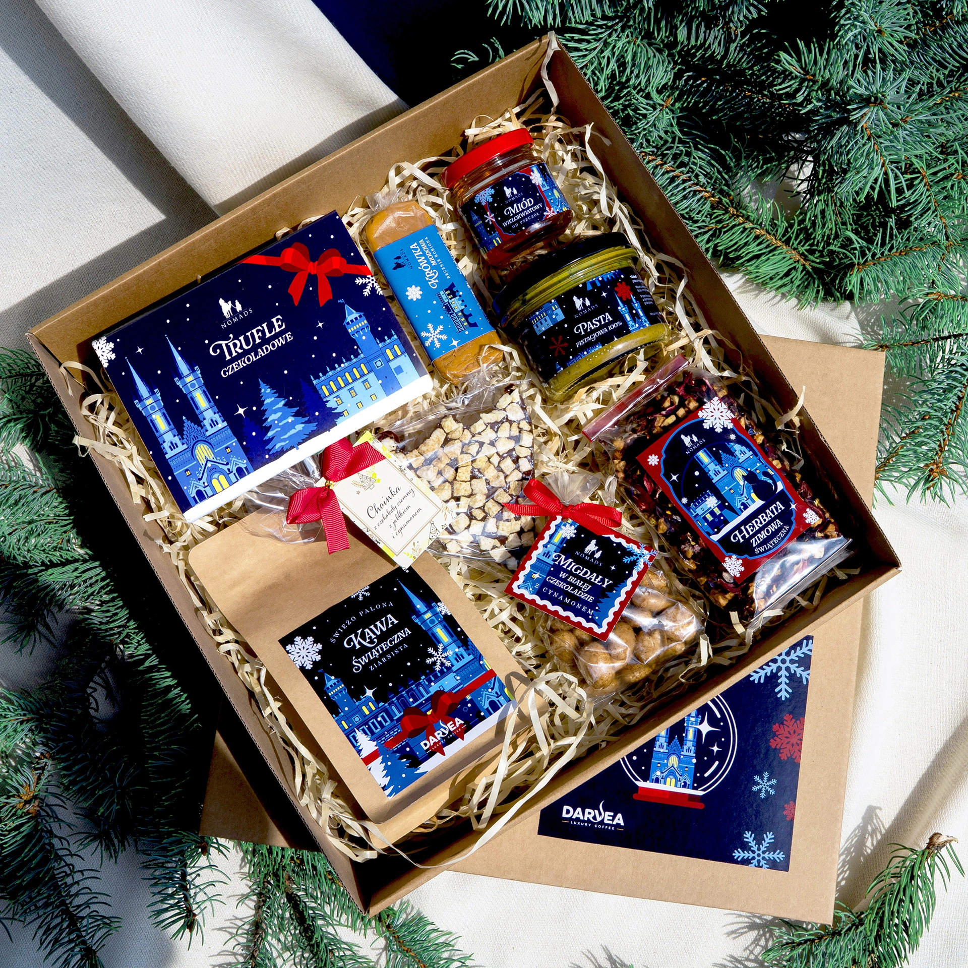 Zestaw świąteczny Darvea w małym pudełku