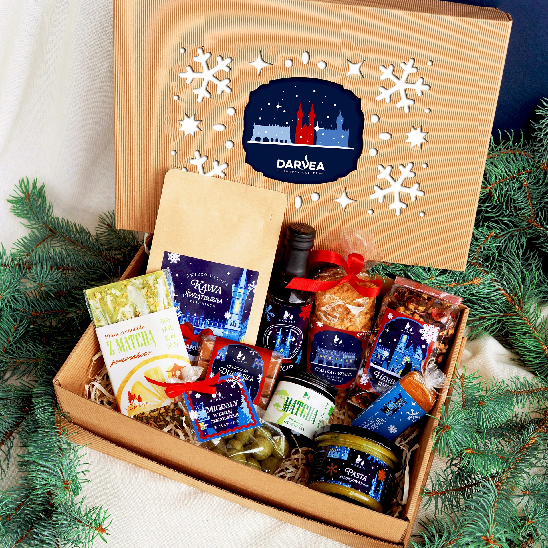 Zestaw świąteczny Darvea w małym pudełku