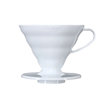 Hario Drip V60-02 plastikowy - biały