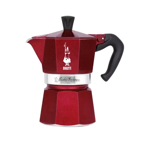 Kawiarka Bialetti Deco Glamour Moka Express 3tz - czerwona