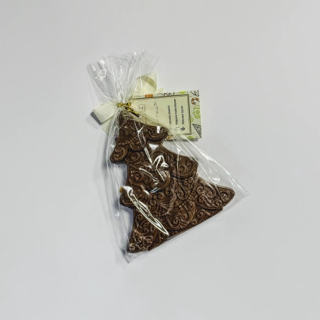 Choinka piernikowa z czekolady mlecznej ze śliwkami i jabłkiem Cortez