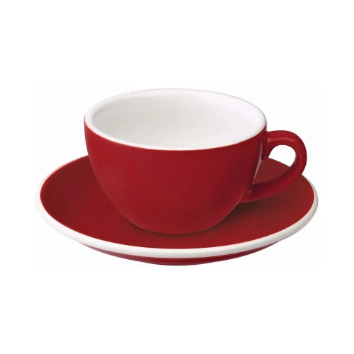 Loveramics Egg filiżanka i spodek Flat White 150 ml - Red