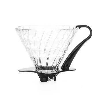 Hario Drip V60-02 szklany - czarny