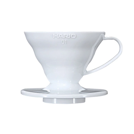 Hario Drip V60-01 plastikowy - biały