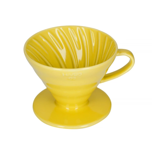 Hario Drip V60-02 ceramiczny - żółty