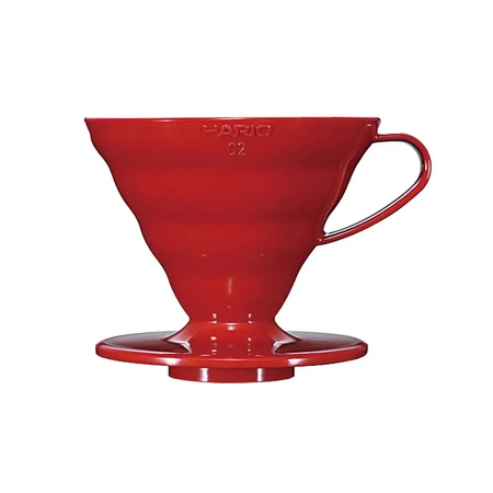 Hario Drip V60-02 ceramiczny - czerwony