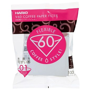 Hario V60 COFFEE filtry papierowe białe 01