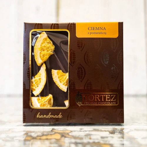 Czekolada ciemna z pomarańczą Cortez 85 g