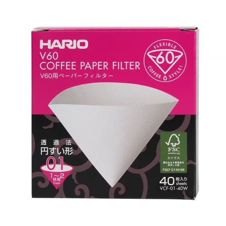 Hario filtry papierowe do dripa V60-01 