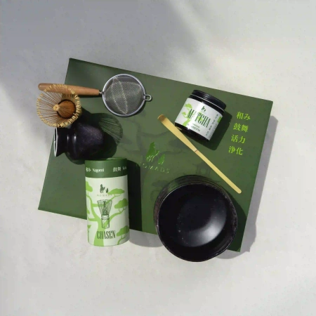 Zestaw do matchy - Chanoyu Set - Matcha Premium 30g (czarno-fioletowy)