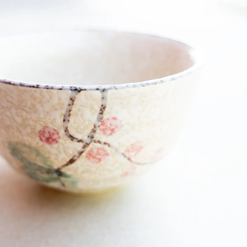 Matchawan czarka do matchy - akwarela wiśnia 300ml (lotos)