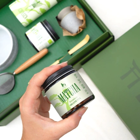 Zestaw do matchy - Chanoyu Set - Matcha Premium 30g (biała mozaika)