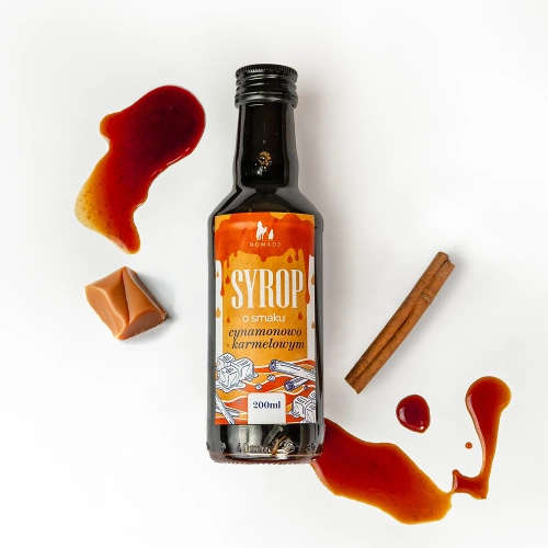 Syrop o smaku cynamonowo-karmelowym Nomads 200 ml
