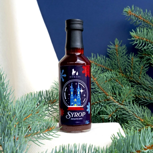 Syrop Świąteczny malinowy z imbirem Nomads