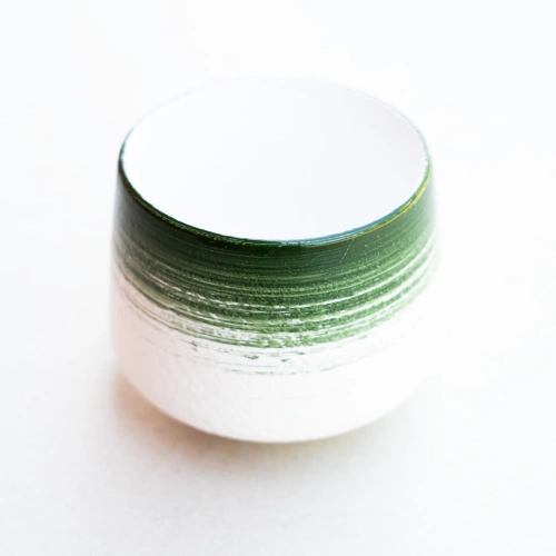 Czarka do ceremonii matchy - biały i zielony - 200 ml