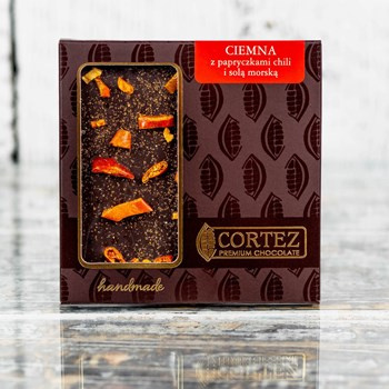 Czekolada ciemna z chili i solą morską Cortez 85 g
