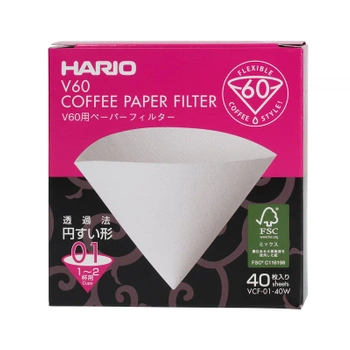 Hario filtry papierowe do dripa V60-01 