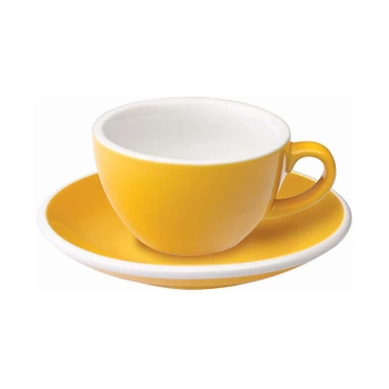 Loveramics Egg - Filiżanka i spodek Flat White 150 ml - Yellow