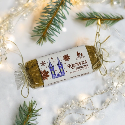 Krówka Świąteczna wiśniowa Nomads 100 g
