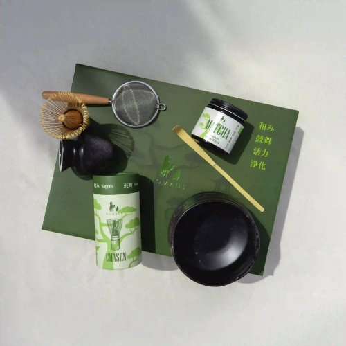 Zestaw do matchy - Chanoyu Set - Matcha Premium 30g (czarno-fioletowy)